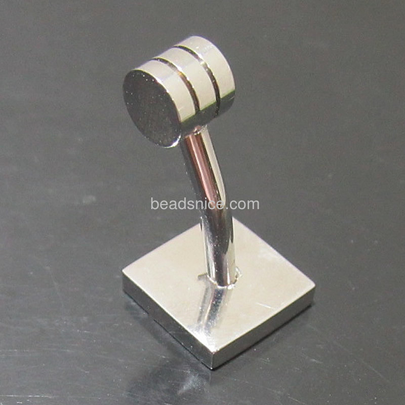 Fashion stainless steel cufflink square