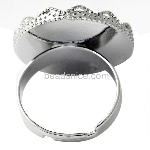 Wholesale brass  round shape ring brass  for jewelry