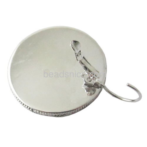 Brass earrings round shape brass jewelry findings wholesale