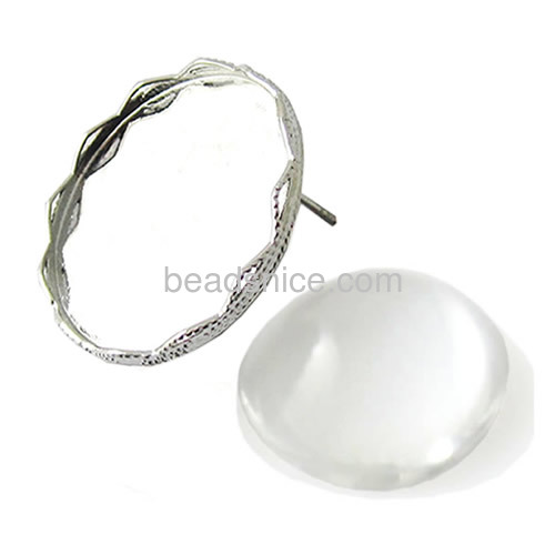Brass earrings round shape brass jewelry  wholesale supply