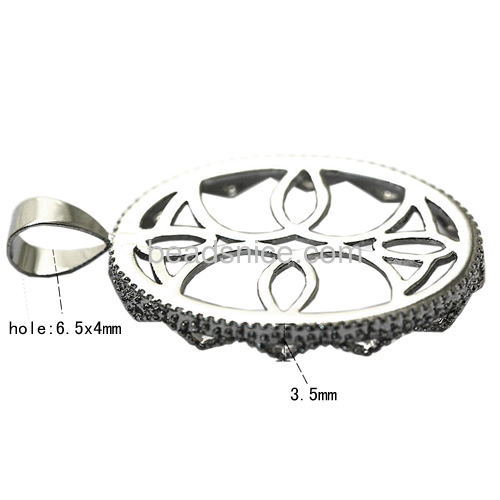Wholesale brass jewelry brass  pendant  oval shape