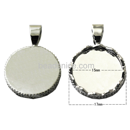 Brass jewelry wholesale brass  pendant  round shape