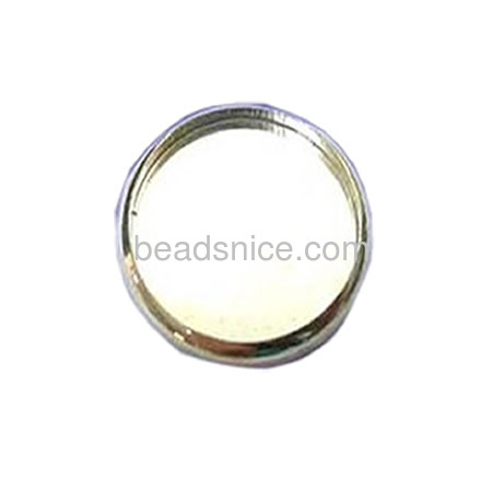 925 Solid sterling silver bezel cup base