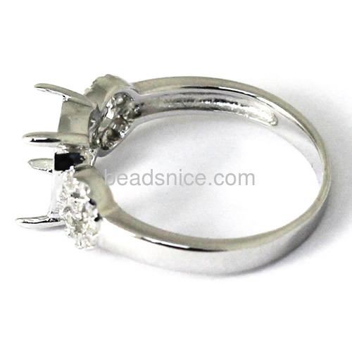 Wholesale sterling ladies  jewelry ring settings