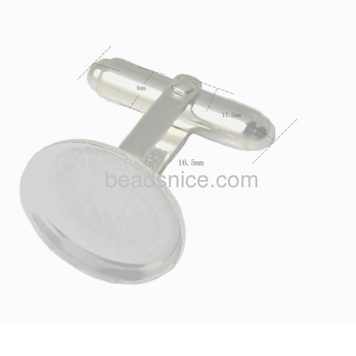 Solid Silver Cuff Links with base nice for men cufflink