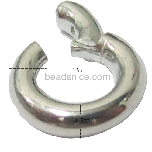 Spring ring clasps  split key ring sterling solid silver regular