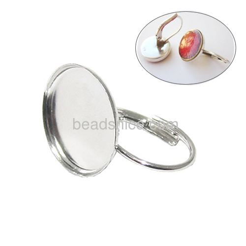925 Silver earrings base for DIY jewelry making 8mm round