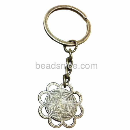 Split Rings for Key Ring and Key Chains-Photos Charms Nickel-Free Lead-Safe