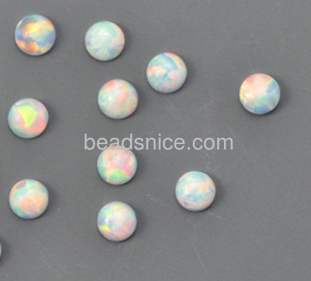 Synthetic opal  cabochon  round