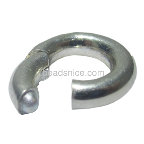 Spring ring clasps  split key ring sterling solid silver regular