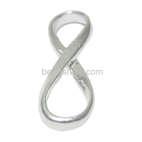 925 solid sterling silver infinity connector for jewrlry