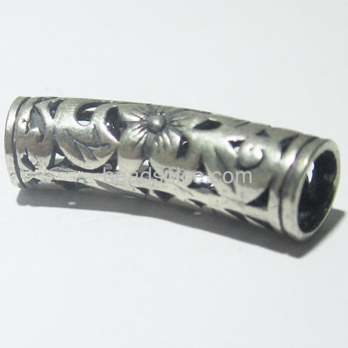 925 Thai sterling silver curved tube