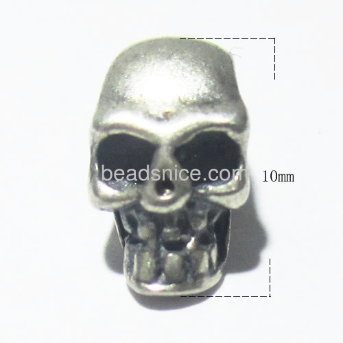S925 thailand silver skull beads best for vintage bracelet