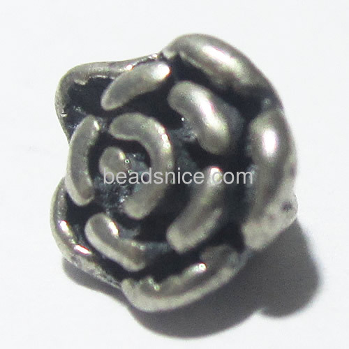 Thai 925 silver rose beads