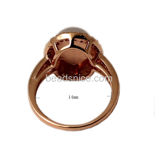 Engagement ring ladies finger ring for lover oval rose quartz stone rings wholesale vintage rings jewelry findings brass