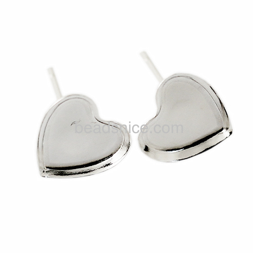 925 silver ear stud bowl with pin
