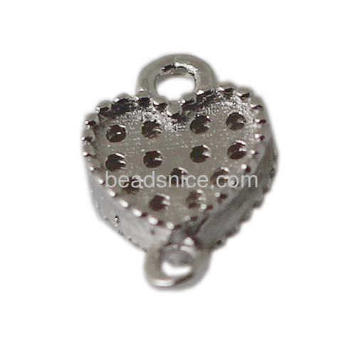 925 silver connectors heart lock for your unique couple jewelry