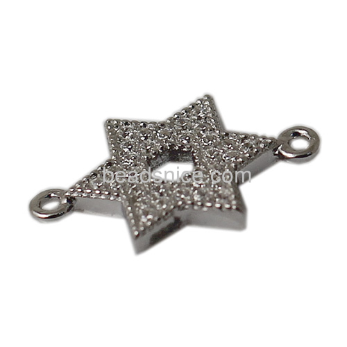 925 Sterling silver flower connectors wholesale retail women jewelry for necklaces making