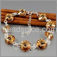 925 silver free shipping women lady's fashion Austrian crystal bracelets jewelry wholesale retail