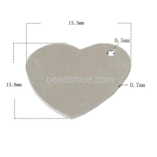 Stamping blanks charms sterling silver