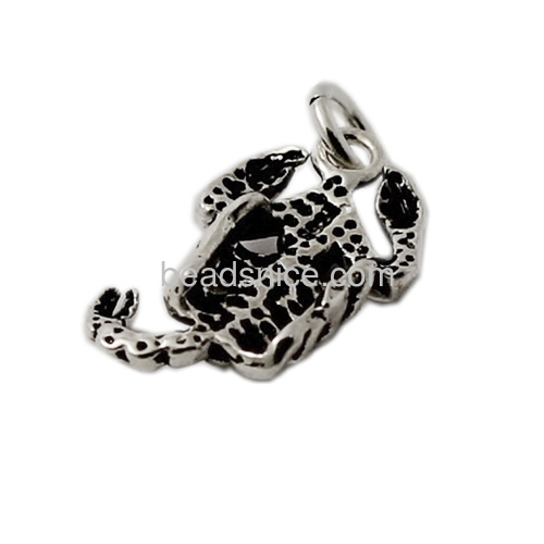 Silver charms  for bracelet shrimp scorpion