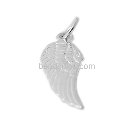 Silver charms for charm bracelet  angel wings