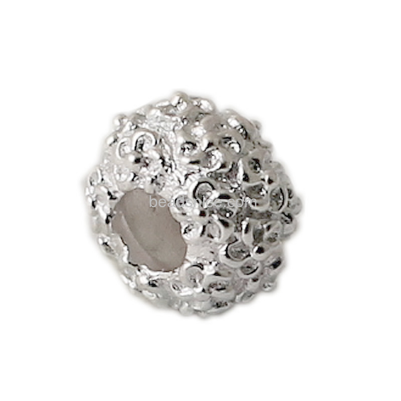 925 Platinum silver European beads for your lucky beads bracelet