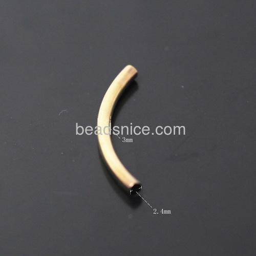 Brass hollow tube for jewelry making