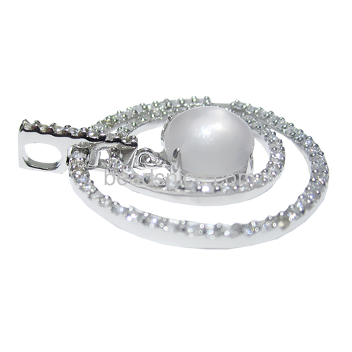 925 Silver pendant with 2 dounts for unique necklace