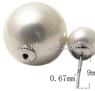 Ear nut earring back earring stopper 925 stering silver 3X6mm