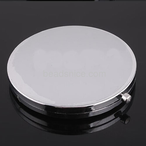 Cosmetic Mirror Metal nickel free and lead free Flat Round70x10mm