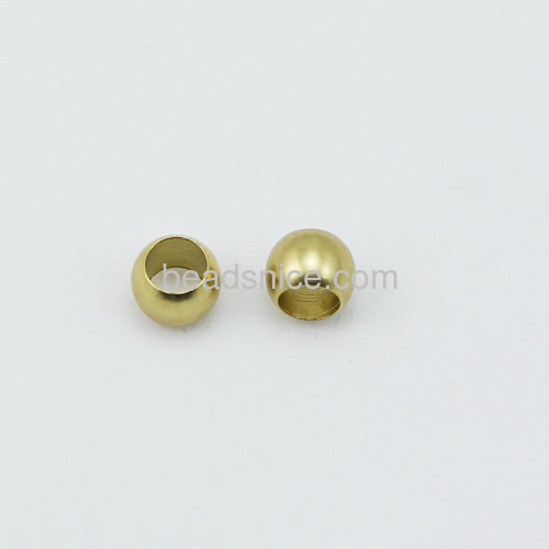 Metal bead smooth rondelle beads  nice for your necklace jewelry designs wholesale bead jewelry accessory brass nickel-free