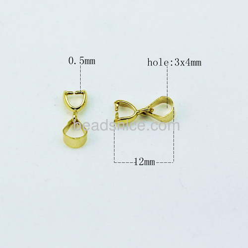 Pendant pinch bail tiny pendant claw bail clip bails connector wholesale fashionable jewelry accessory brass DIY