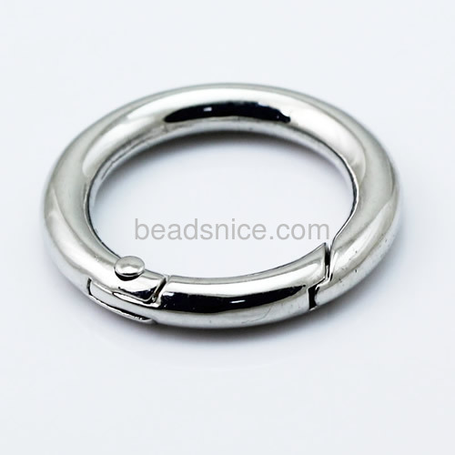 Clasp Jewelry Clasps Brass Outer diameter:35mm Inside diameter:24mm Donut-shaped
