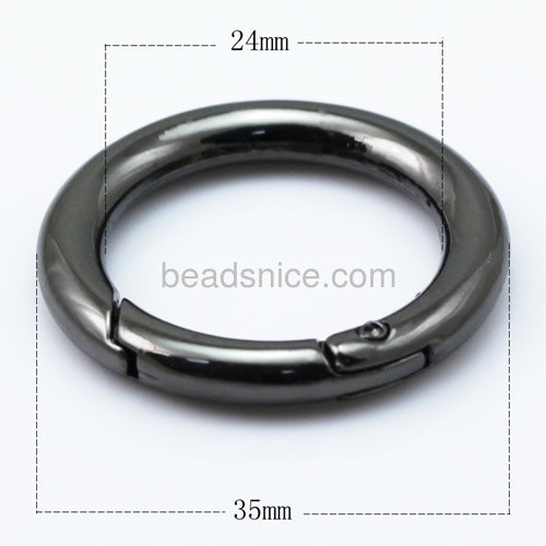 Clasp Jewelry Clasps Brass Outer diameter:35mm Inside diameter:24mm Donut-shaped