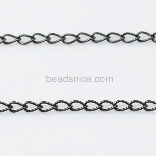 Brass jewelry chain,Nicmkel-Free Lead-Safe Diamond-shaped