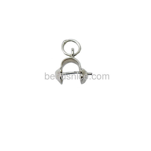 Pinch Bails for Pendants Jewelry Pendant Findings Sterling Silver