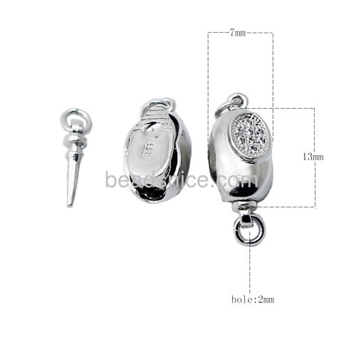 Box Clasp Jewelry Clasps 925 Sterling Silver