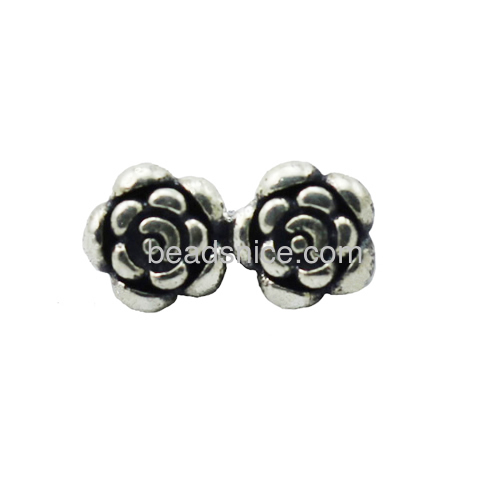 Spacer Beads Jewelry Beads Sterling Silver flower