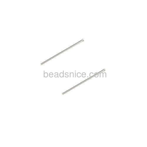 Headpin 925 Sterling Silver jewelry findings straight