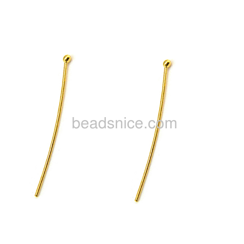 Sterling Silver Headpins, round ball