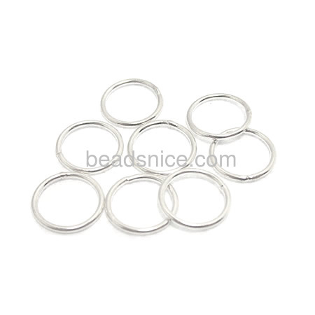 925 Sterling silver jewelry jump rings closed