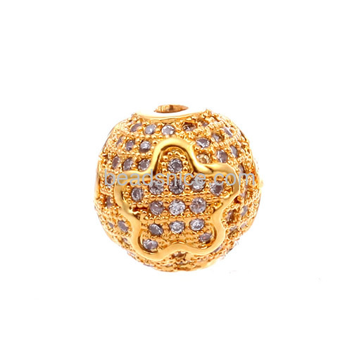 Fashion copper spherical pendants Korean manufacturers supply Micro Pave Pendant