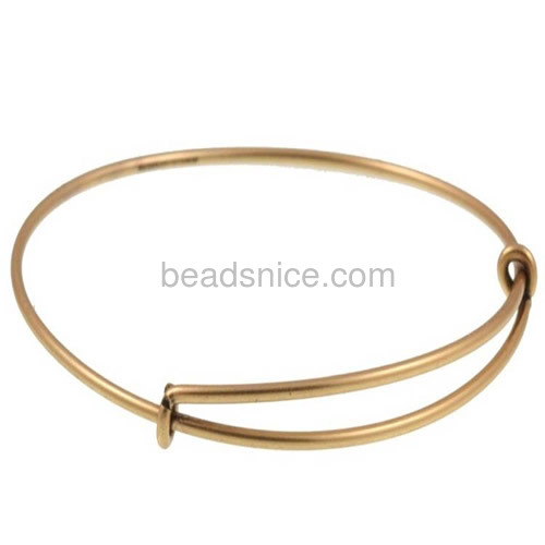 Bracelet brass Charmed bracelets findings adjustable