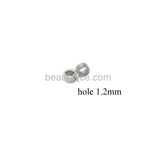 925 Sterling silver round spacer beads great for DIY bracelet