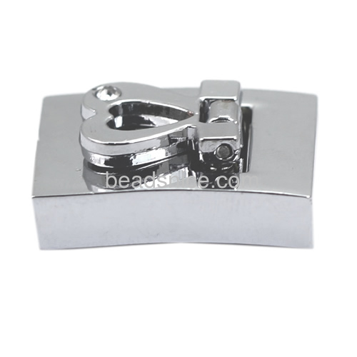 Clasps for flat leather for bracelets design zinc alloy handmade plated
