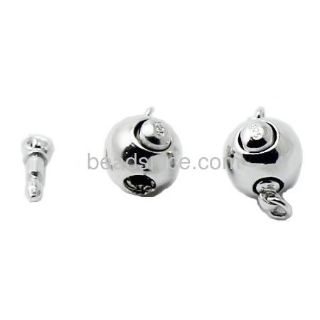 Box Clasp Jewelry Clasps 925 sterling silver Round