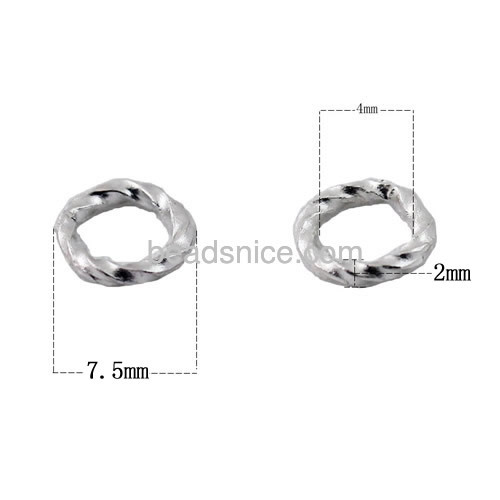 Tiny twist rings unique small ring fit bracelet necklace DIY wholesale jewelry accessories sterling silver