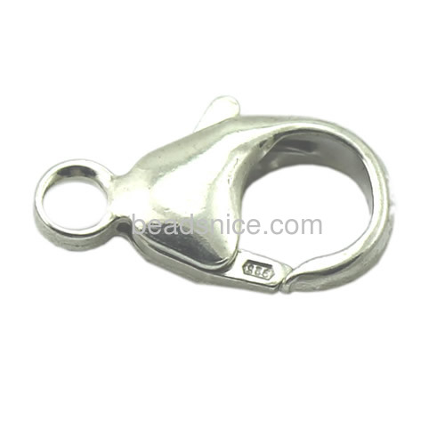 Bracelet clasp 925 sterling silver lobster clasps wholesale jewelry trigger clasp for diy