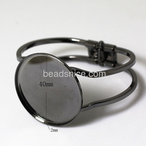 Brass Bracelet Base,inside diameter:40mm,